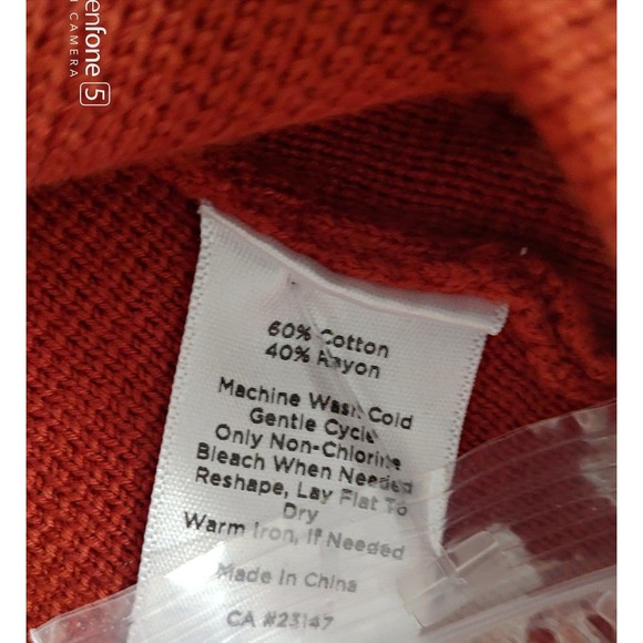 NWT Talbots Women's Cotton Rayon Blazer Cardigan Large brown red - Picture 9 of 10